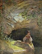 Carl Spitzweg Badendes Madchen oil painting reproduction
